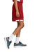 Sport-Tek YST4420 Youth Club Shorts Deep Red/White Model Side