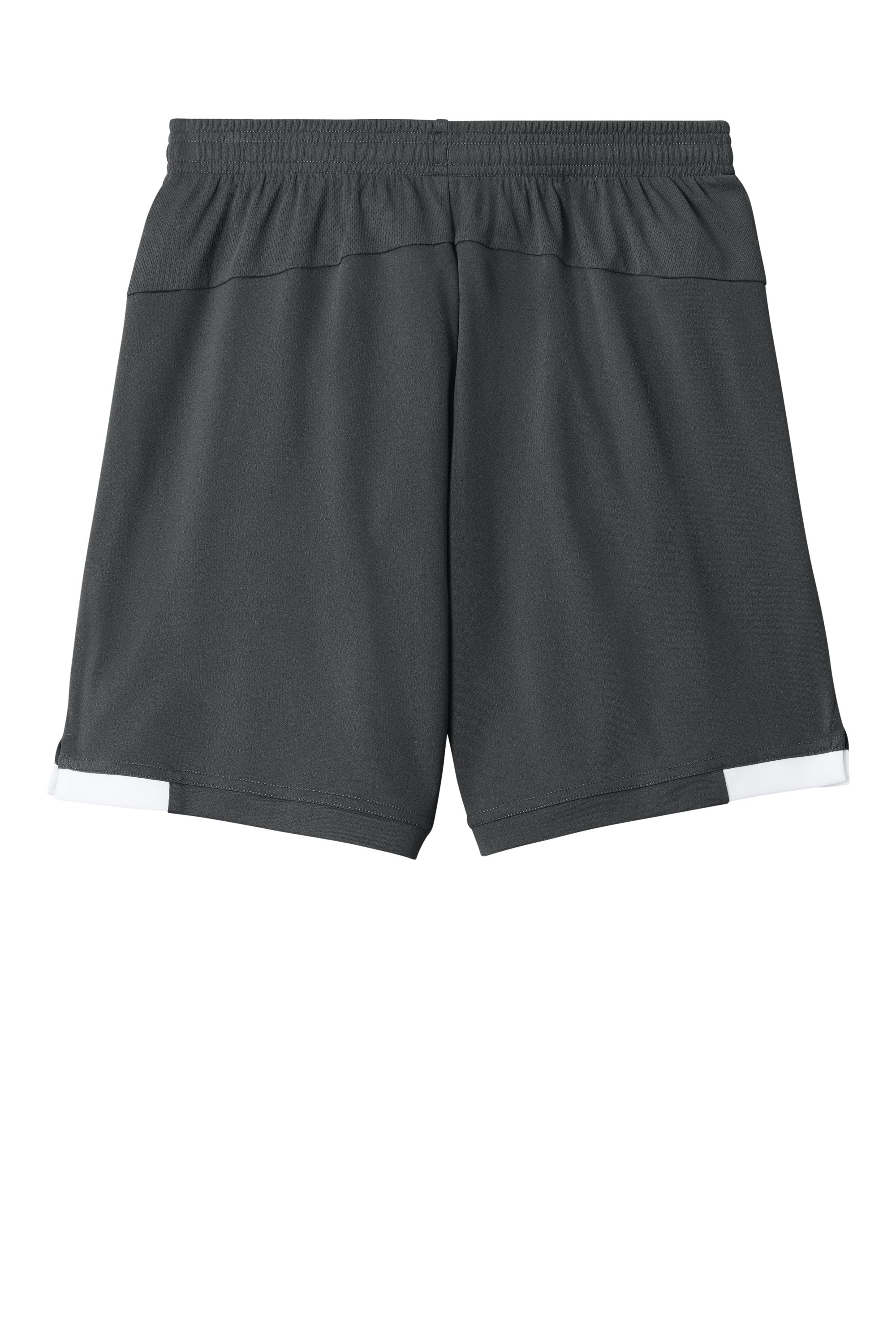 Sport-Tek YST4420 Youth Club Shorts Iron Grey/White Flat Back