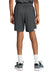 Sport-Tek YST4420 Youth Club Shorts Iron Grey/White Model Back