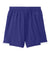 Sport-Tek YST4420 Youth Club Shorts Purple/White Flat Back