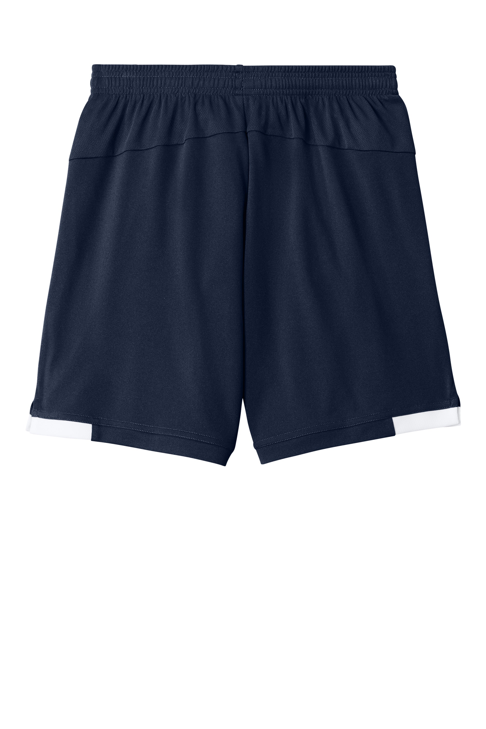 Sport-Tek YST4420 Youth Club Shorts True Navy Blue/White Flat Back