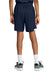 Sport-Tek YST4420 Youth Club Shorts True Navy Blue/White Model Back