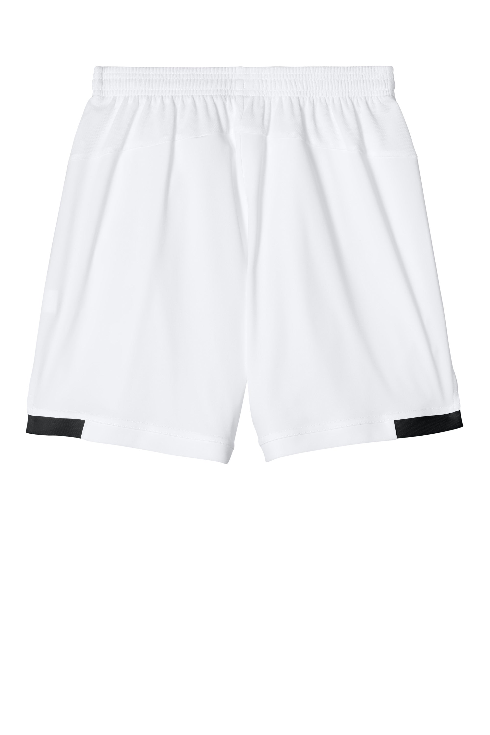 Sport-Tek YST4420 Youth Club Shorts White/Black Flat Back