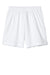Sport-Tek YST4420 Youth Club Shorts White/White Flat Front