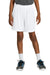 Sport-Tek YST4420 Youth Club Shorts White/White Model Front