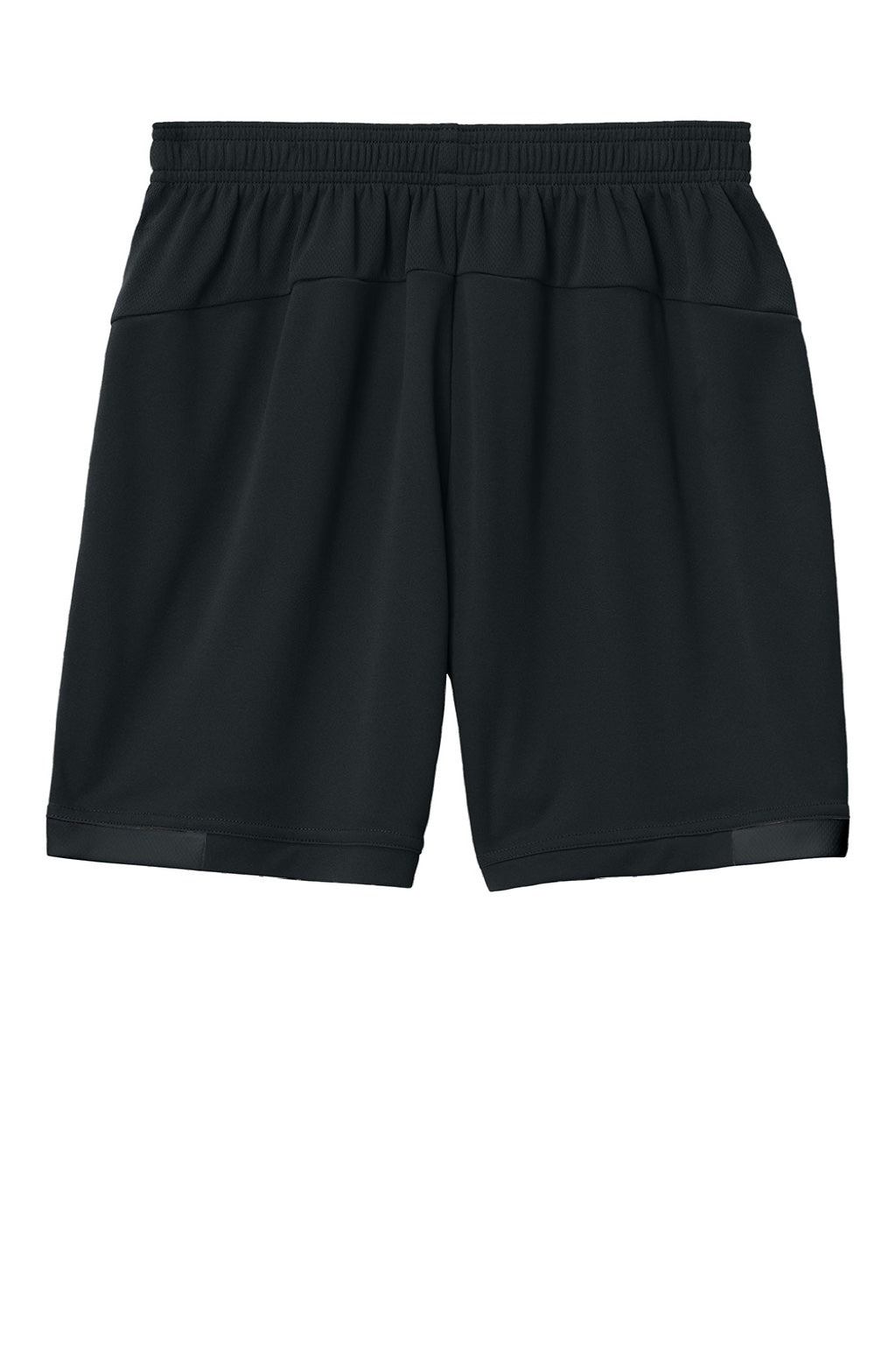 Sport-Tek YST442 Youth Club Moisture Wicking Shorts Black/Black Flat Back