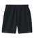 Sport-Tek YST442 Youth Club Moisture Wicking Shorts Black/Black Flat Back
