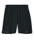 Sport-Tek YST442 Youth Club Moisture Wicking Shorts Black/Black Flat Front
