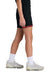 Sport-Tek YST442 Youth Club Moisture Wicking Shorts Black/Deep Red Model Side