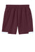 Sport-Tek YST442 Youth Club Moisture Wicking Shorts Maroon/White Flat Back