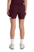 Sport-Tek YST442 Youth Club Moisture Wicking Shorts Maroon/White Model Back