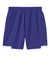 Sport-Tek YST442 Youth Club Moisture Wicking Shorts Purple/White Flat Back