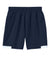Sport-Tek YST442 Youth Club Moisture Wicking Shorts True Navy Blue/White Flat Back