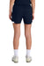 Sport-Tek YST442 Youth Club Moisture Wicking Shorts True Navy Blue/White Model Back