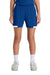 Sport-Tek YST442 Youth Club Moisture Wicking Shorts True Royal Blue/White Model Front