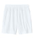 Sport-Tek YST442 Youth Club Moisture Wicking Shorts White/White Flat Back