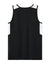 Sport-Tek YST446 Youth Club Track Tank Top Black/White Flat Back