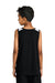 Sport-Tek YST446 Youth Club Track Tank Top Black/White Model Back