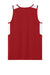 Sport-Tek YST446 Youth Club Track Tank Top Deep Red/White Flat Back