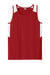 Sport-Tek YST446 Youth Club Track Tank Top Deep Red/White Flat Front