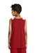 Sport-Tek YST446 Youth Club Track Tank Top Deep Red/White Model Back