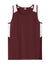 Sport-Tek YST446 Youth Club Track Tank Top Maroon/White Flat Front