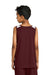 Sport-Tek YST446 Youth Club Track Tank Top Maroon/White Model Back