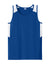 Sport-Tek YST446 Youth Club Track Tank Top True Royal Blue/White Flat Front