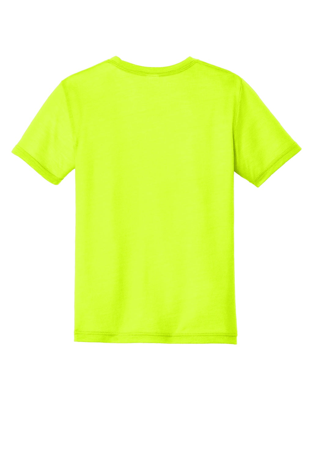 Sport-Tek YST450 Youth Competitor Moisture Wicking Short Sleeve Crewneck T-Shirt Neon Yellow Flat Back