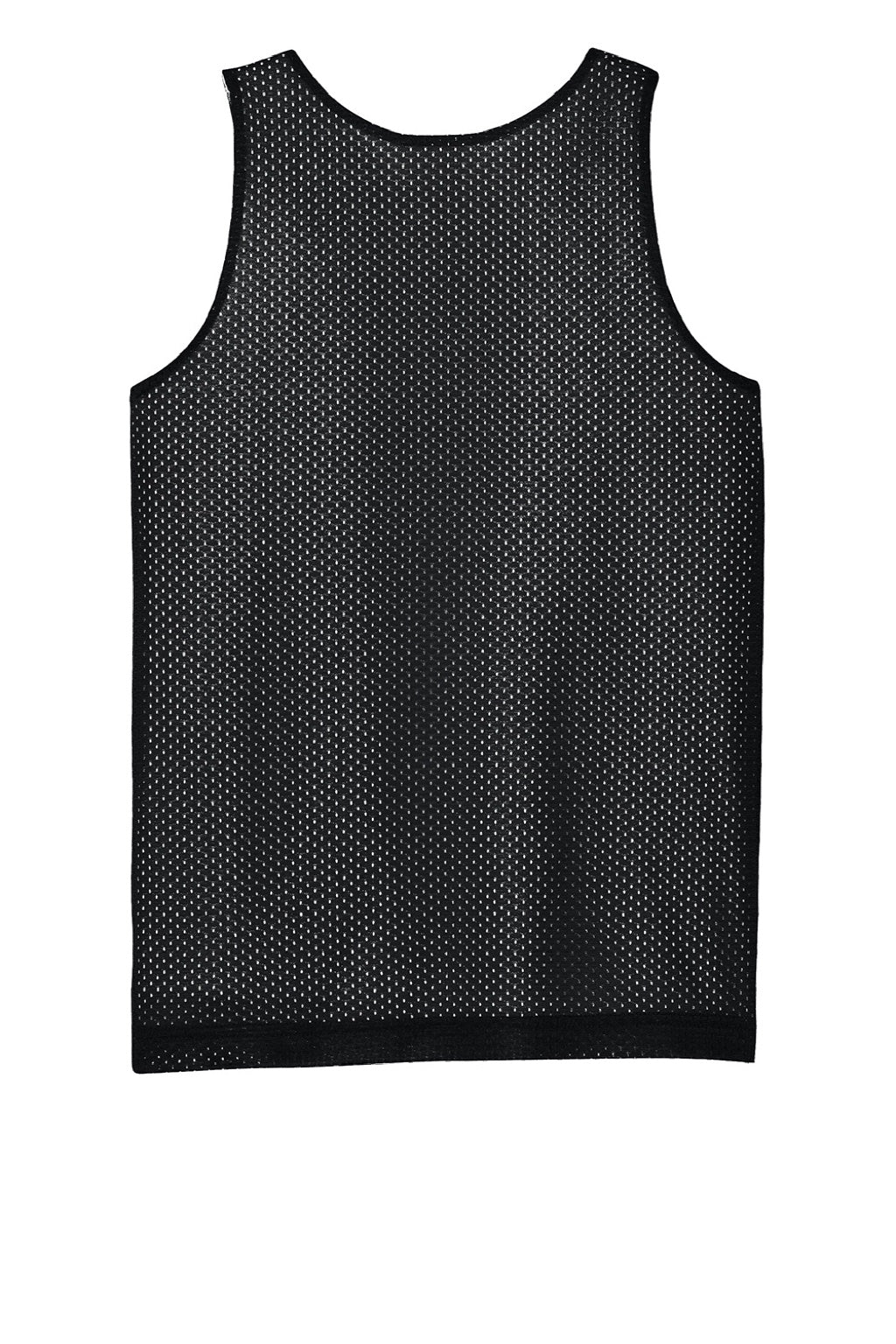Sport-Tek YST5000 Youth Moisture Wicking Reversible Mesh Tank Top Black/White Flat Back