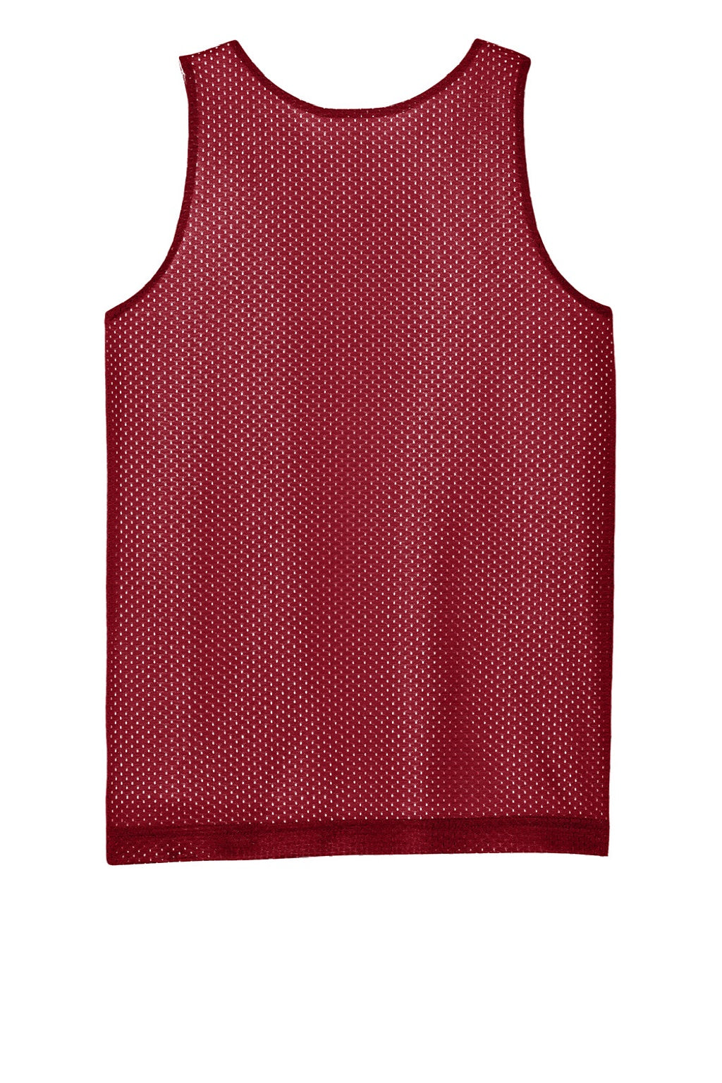 Sport-Tek YST5000 Youth Moisture Wicking Reversible Mesh Tank Top Deep Red/White Flat Back