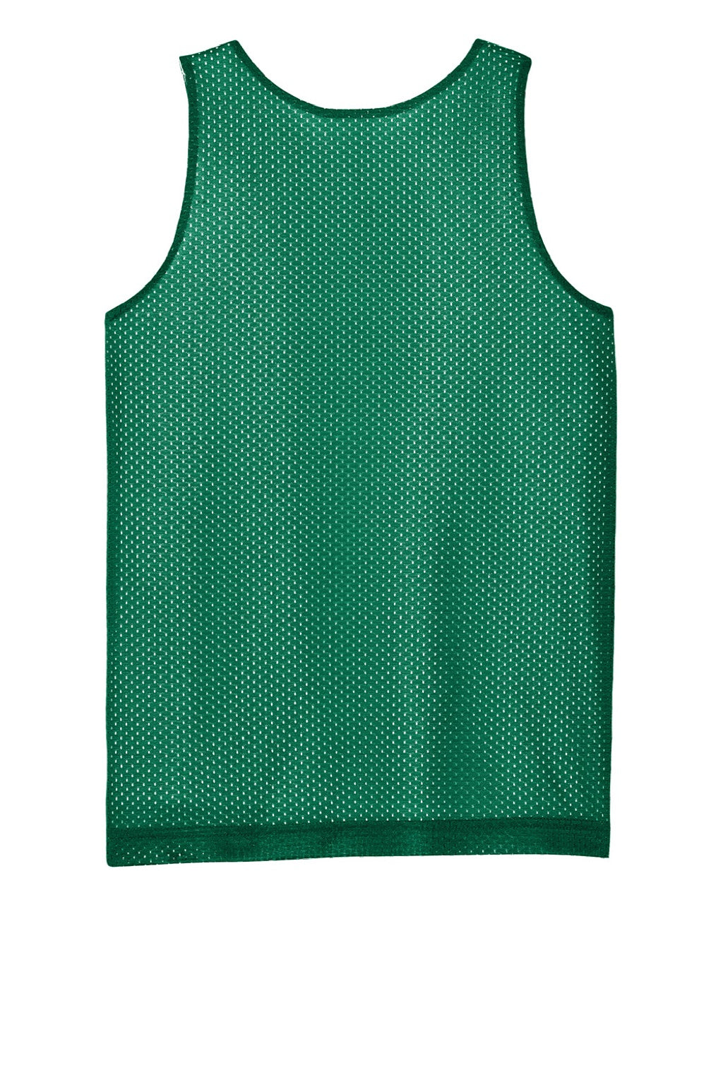 Sport-Tek YST5000 Youth Moisture Wicking Reversible Mesh Tank Top Kelly Green/White Flat Back