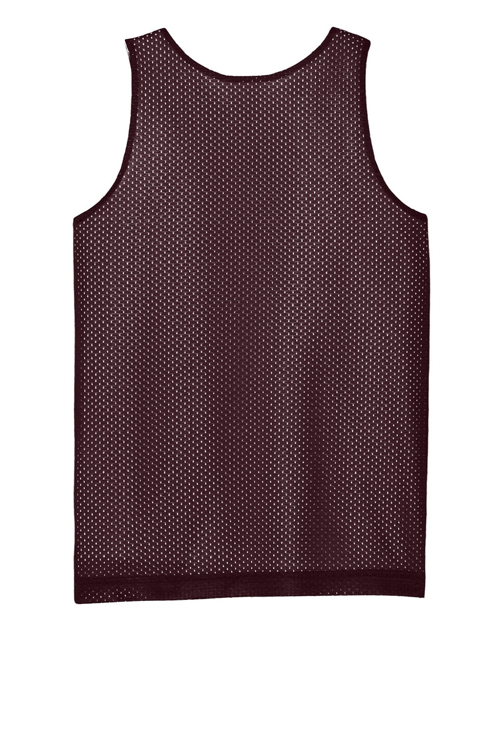 Sport-Tek YST5000 Youth Moisture Wicking Reversible Mesh Tank Top Maroon/White Flat Back