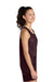 Sport-Tek YST5000 Youth Moisture Wicking Reversible Mesh Tank Top Maroon/White Model Side