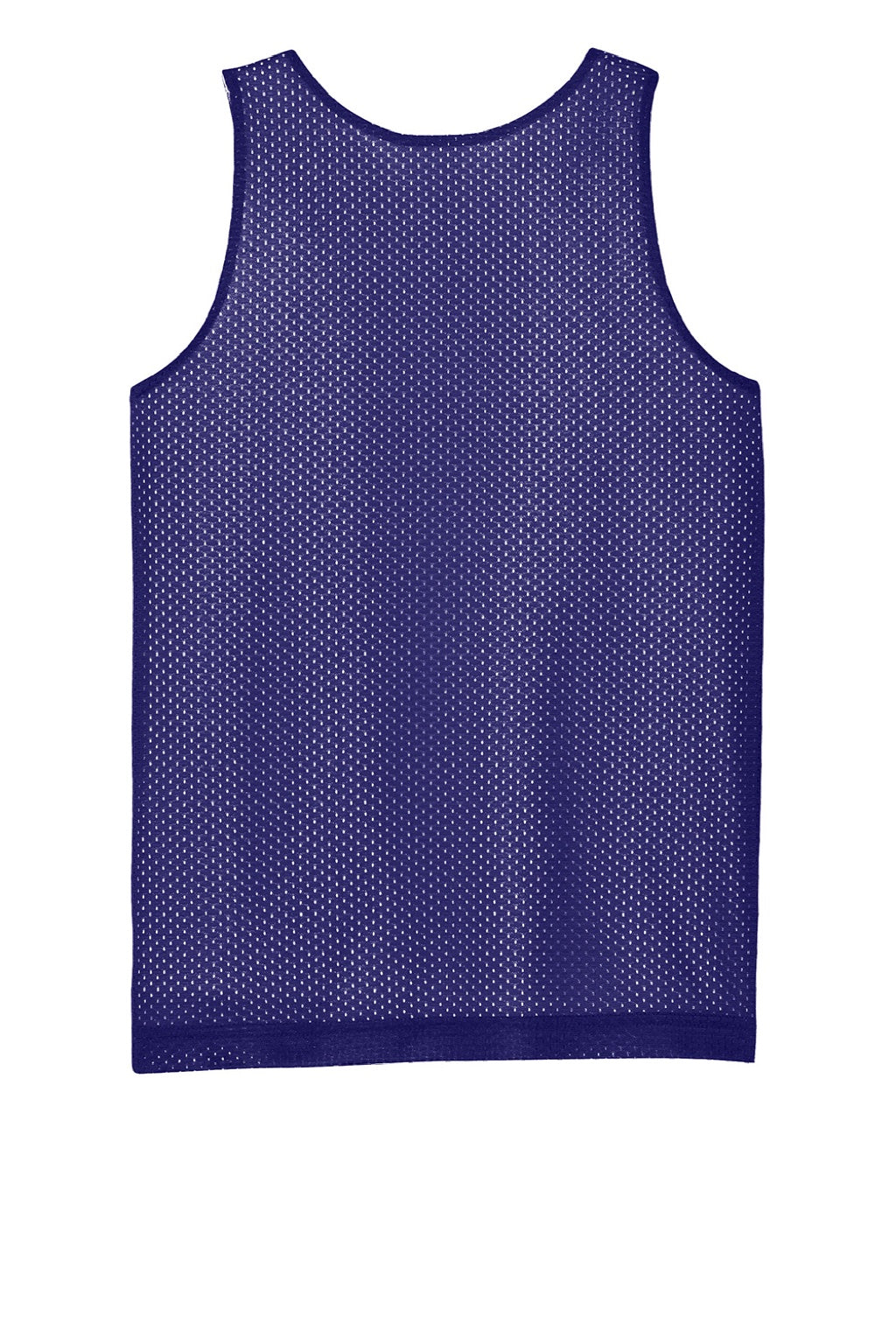 Sport-Tek YST5000 Youth Moisture Wicking Reversible Mesh Tank Top Purple/White Flat Back