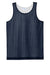 Sport-Tek YST5000 Youth Moisture Wicking Reversible Mesh Tank Top True Navy Blue/White Flat Front