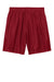 Sport-Tek YST5100 Youth Moisture Wicking Mesh Athletic Shorts Deep Red Flat Back
