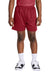 Sport-Tek YST5100 Youth Moisture Wicking Mesh Athletic Shorts Deep Red Model Front