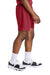 Sport-Tek YST5100 Youth Moisture Wicking Mesh Athletic Shorts Deep Red Model Side