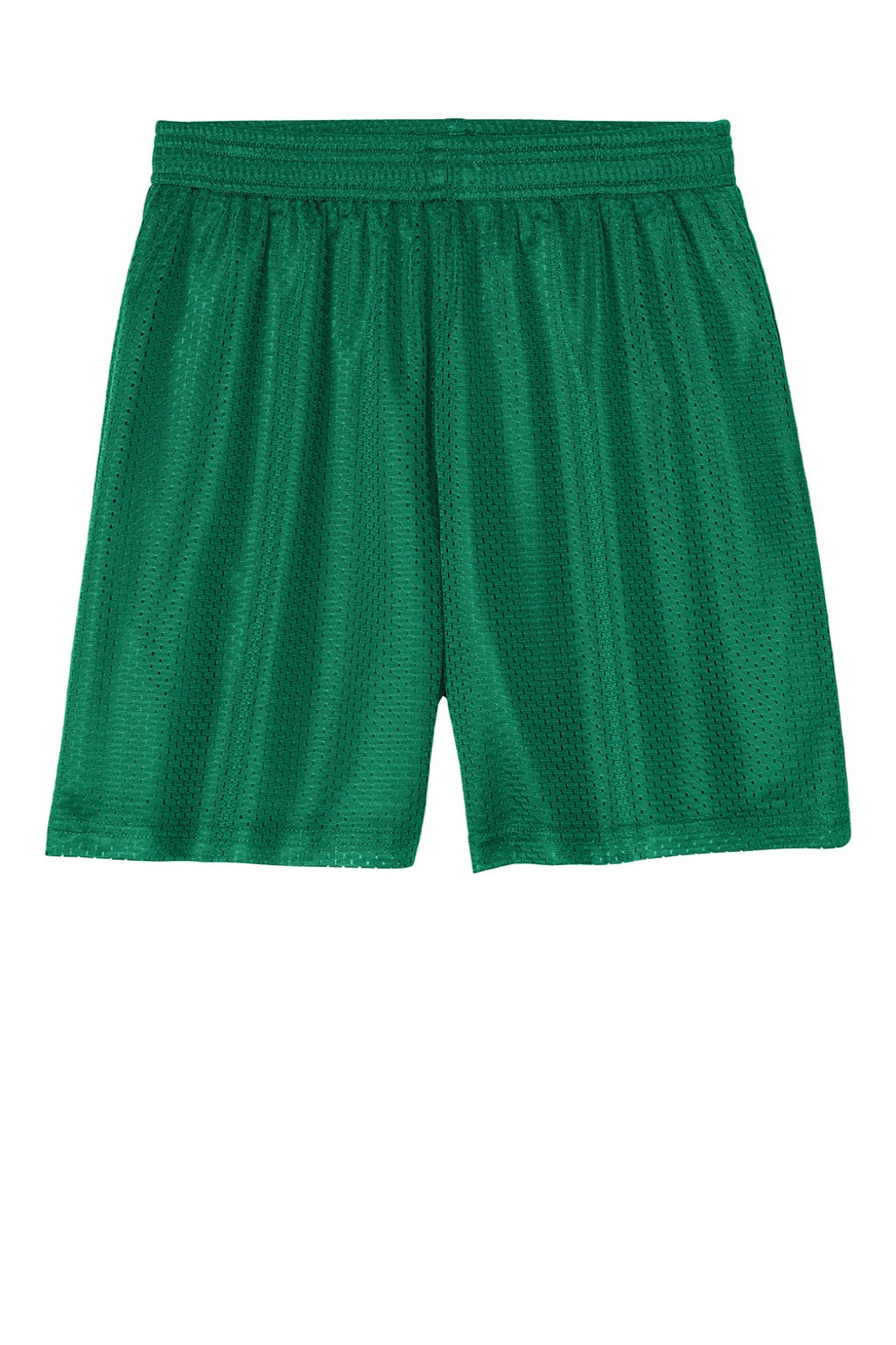 Sport-Tek YST5100 Youth Moisture Wicking Mesh Athletic Shorts Kelly Green Flat Front