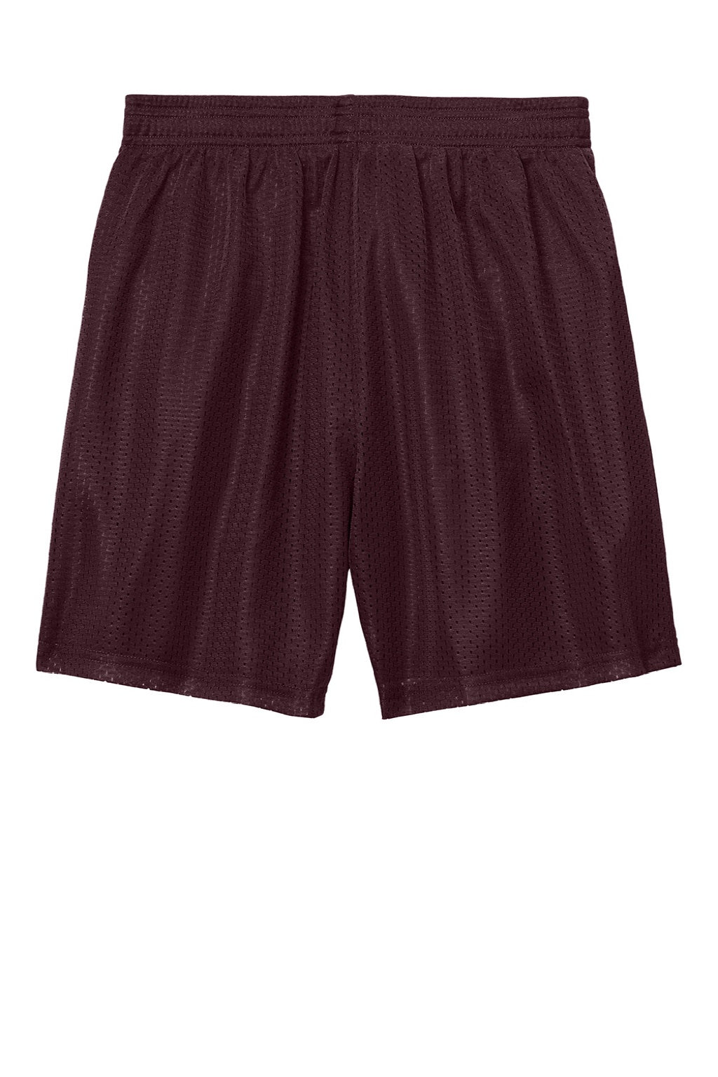 Sport-Tek YST5100 Youth Moisture Wicking Mesh Athletic Shorts Maroon Flat Back