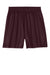Sport-Tek YST5100 Youth Moisture Wicking Mesh Athletic Shorts Maroon Flat Front