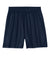Sport-Tek YST5100 Youth Moisture Wicking Mesh Athletic Shorts True Navy Blue Flat Front