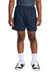 Sport-Tek YST5100 Youth Moisture Wicking Mesh Athletic Shorts True Navy Blue Model Front