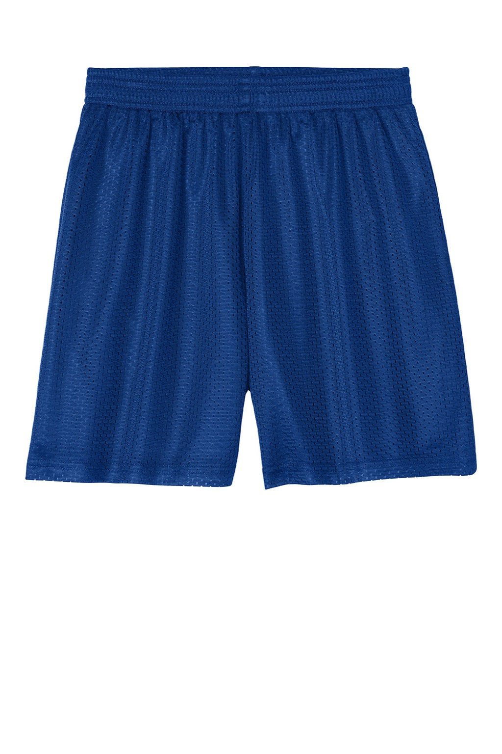 Sport-Tek YST5100 Youth Moisture Wicking Mesh Athletic Shorts True Royal Blue Flat Front