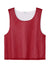 Sport-Tek YST512 Youth Reversible Lacrosse Pinnie Tank Top Deep Red/White Flat Front
