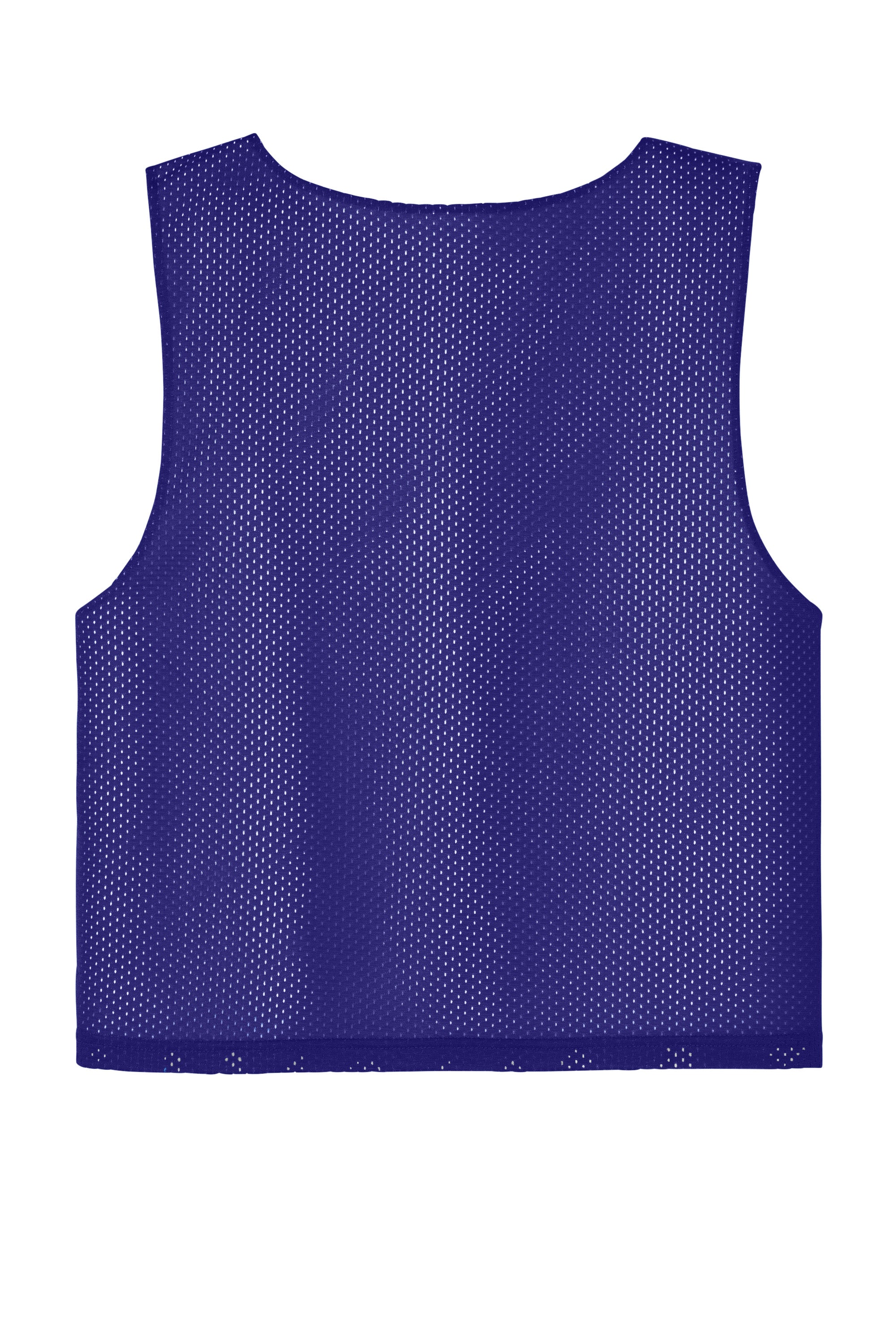 Sport-Tek YST512 Youth Reversible Lacrosse Pinnie Tank Top Purple/White Flat Back