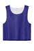 Sport-Tek YST512 Youth Reversible Lacrosse Pinnie Tank Top Purple/White Flat Front