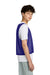 Sport-Tek YST512 Youth Reversible Lacrosse Pinnie Tank Top Purple/White Model Side