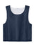 Sport-Tek YST512 Youth Reversible Lacrosse Pinnie Tank Top True Navy Blue/White Flat Front